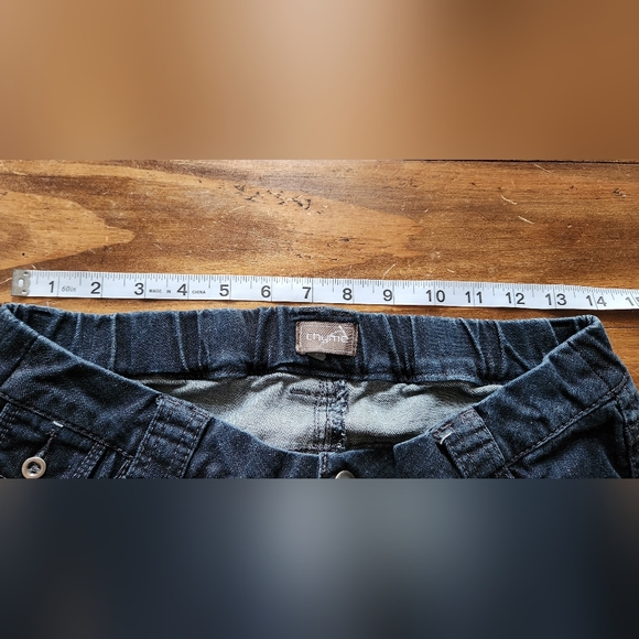 Thyme Maternity Like New Jeans Size S Tapered Elastic Waist Low Rise - Picture 11 of 13